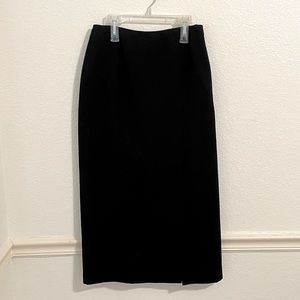 Emma James by Liz Claiborne Black Long Pencil Skirt Size 4P
